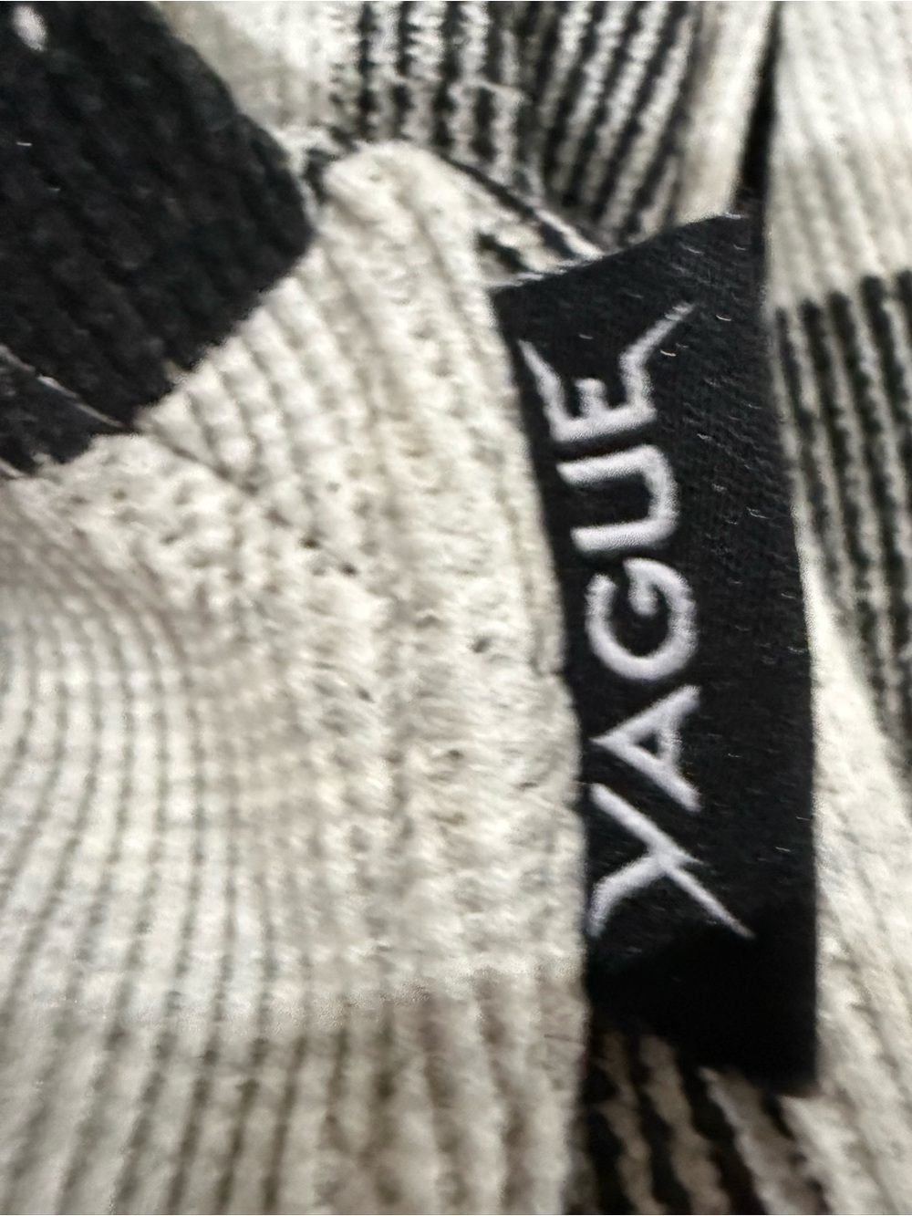 VAGUE Studios checkered thermal zip-up hoodie XL - Picture 4 of 8